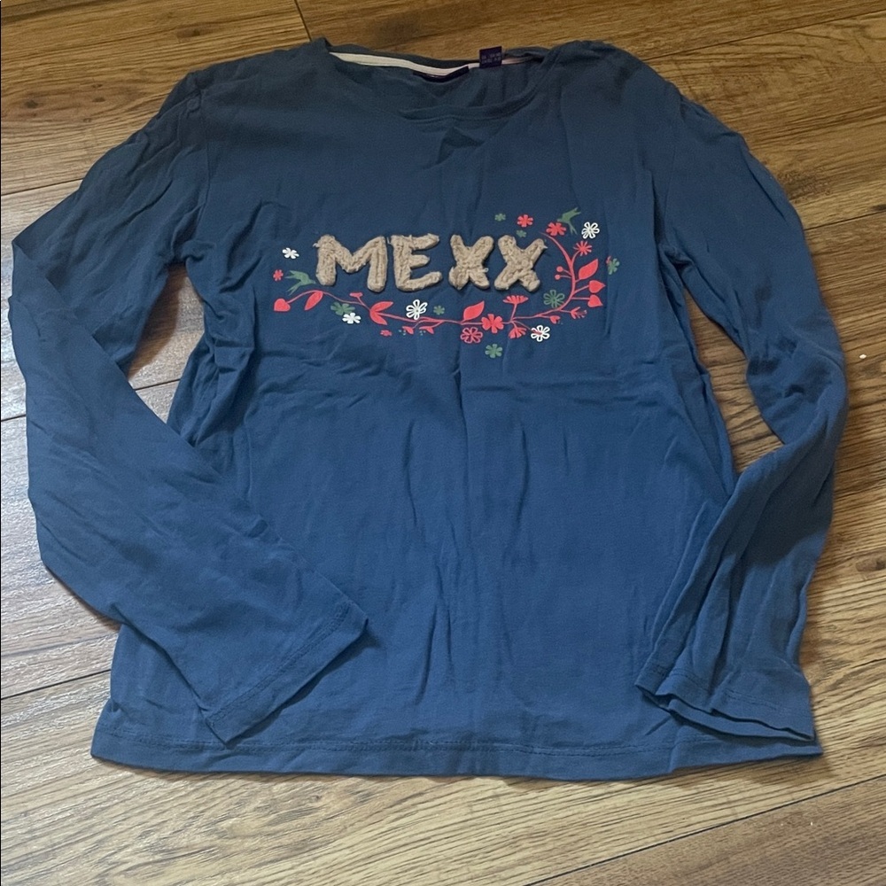 Mexx Navy Shirt with Red Floral Accents (Bin I)​